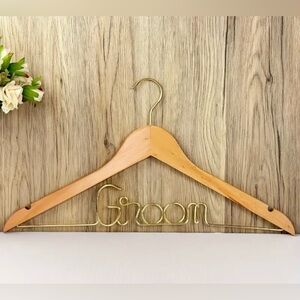 Temu Groom’s Wooden Hanger